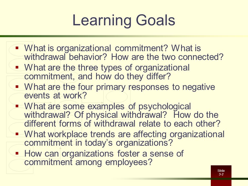 The Three Component Model of Commitment